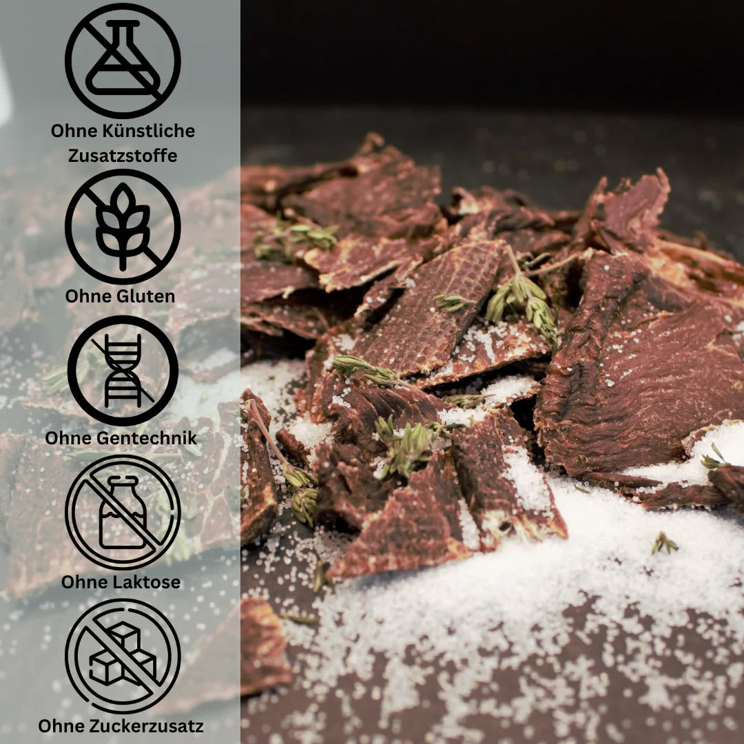 Thymian Beef Jerky | Beef Jerky - Meersalz & Thymian | Berserker Jerky